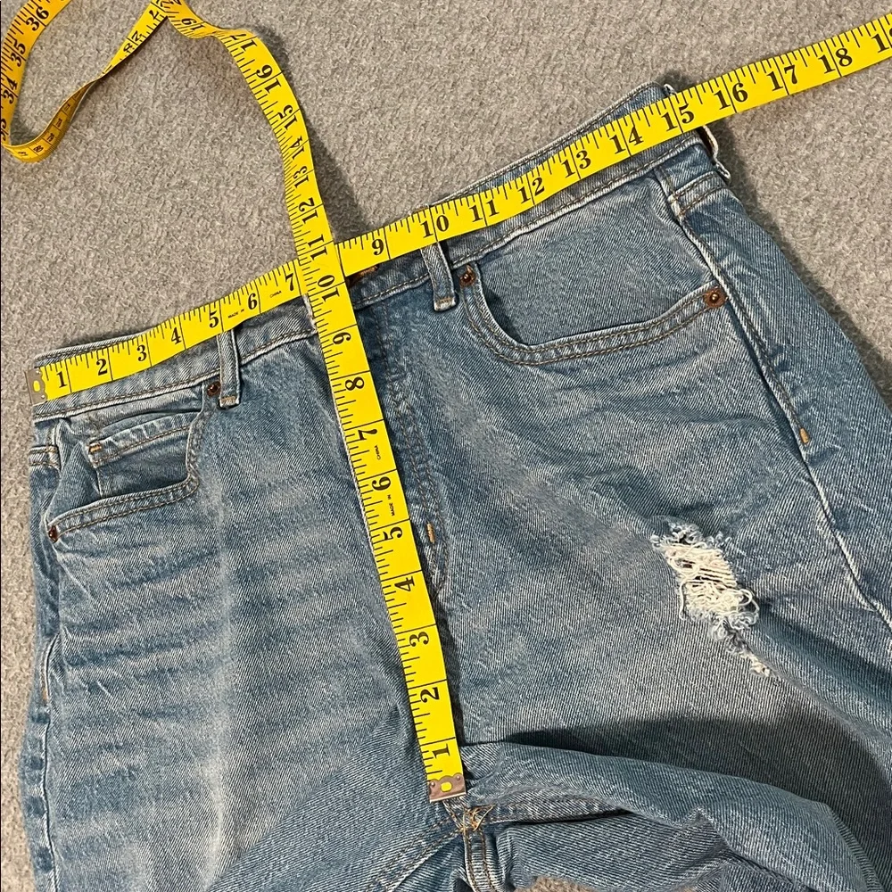 Old Navy Sky Hi Wide Leg Jeans Womens Size 6 High Waisted Grunge Skater Festival